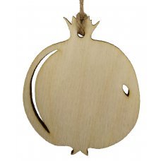 Χριστουγεννιάτικο Ξύλινο Ρόδι Καφέ (7cm)